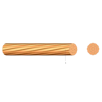 FUNIE CUPRU 1X25 (CU-SEIL 25 MM2 BL.W.)  - Funie cupru