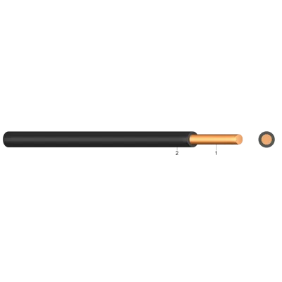 H05V2-U 0,5 GRI (COD 53937)  - Conductor cupru rigid