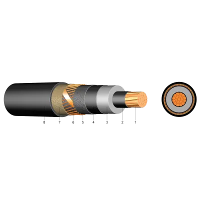 N2XS(F)2Y 1X300RM/25(12/20KV)  - Cablu medie tensiune aluminiu