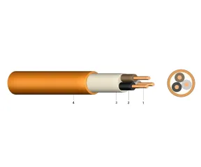 (N)HXH-JE30/FE180 3X2,5RE  - Cablu cupru cu rezistenta la foc E30-E90 0.6/1KV