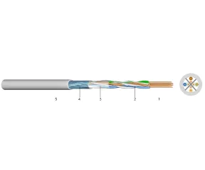 FTP (CAT,5E)200MHZ4X2XAWG24PVC  - Cablu pentru transmisii de date