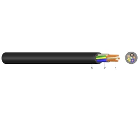 H05RR-F 2X1  - Cablu cu manta de cauciuc (450/750V), sudura