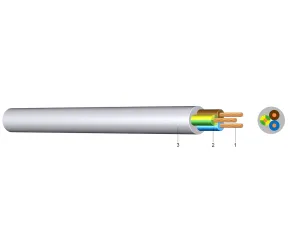 H05VV-F 2 X 0,75 NEGRU (SW)  - Cablu pentru instalatii electrice (300/500v)