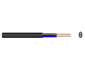 MYYUP 2X0,5 ALB  - Cablu pentru instalatii electrice (300/500v)