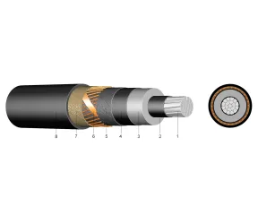 NA2XS(F)2Y 1X120RM/16(12/20KV)  - Cablu medie tensiune aluminiu