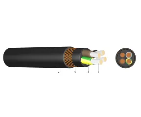 NSHTOU-J 4X16  - Cablu cu manta de cauciuc (450/750V), sudura