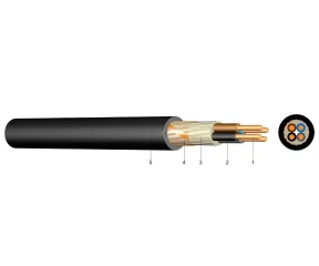 NYCY 2X2,5RE/2,5  - Cablu cupru ecranat 0.6/1KV