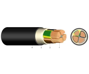 NYY-OZ 10X1,5RE  - Cablu cupru 0.6/1KV